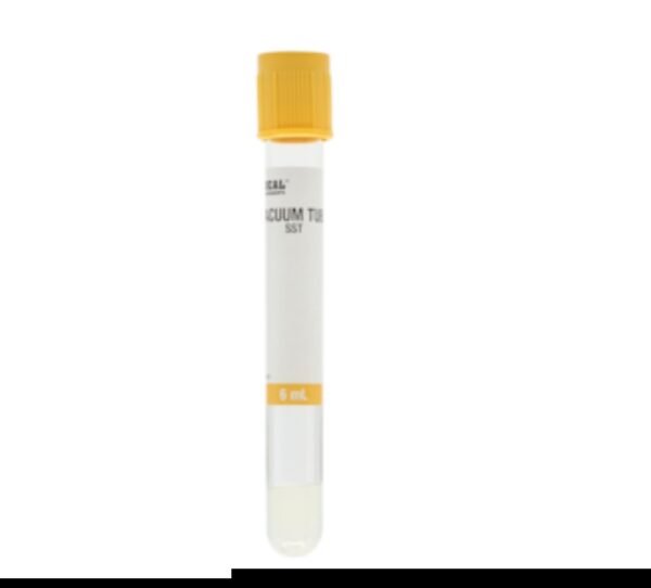 Tubos de extracción de sangre, SST (tapón amarillo)