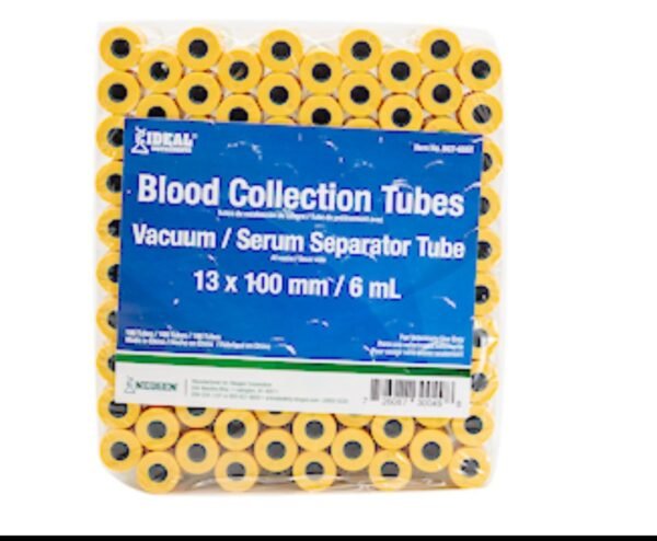 Tubos de extracción de sangre, SST (tapón amarillo)